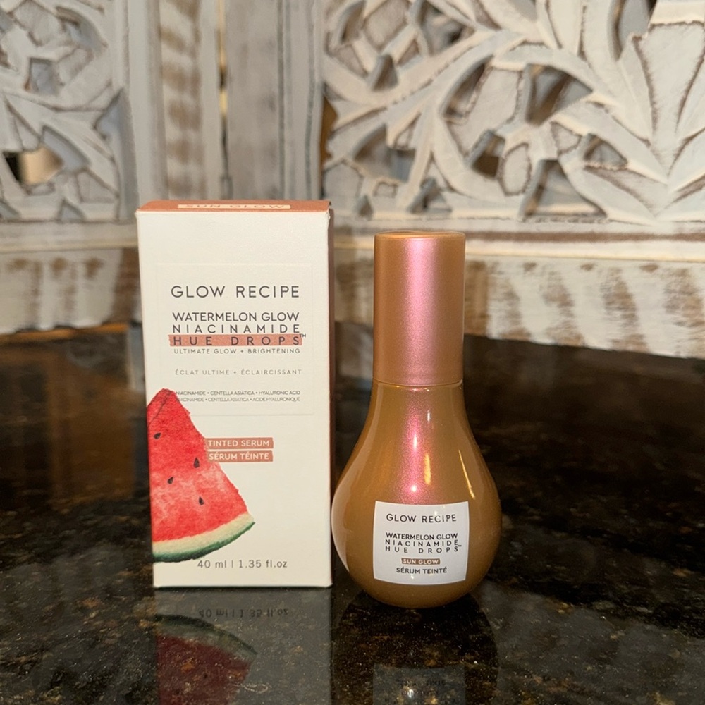 “GLOW RECIPE” Hue Drops ultimate glow & brightening serum makeup